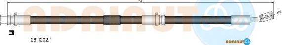 Adriauto 28.1202.1 - Flexible de frein cwaw.fr