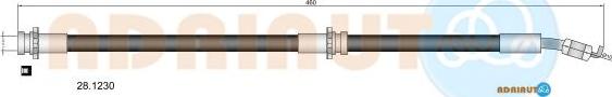 Adriauto 28.1230 - Flexible de frein cwaw.fr