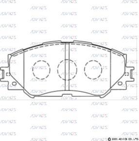 Advics A1N128 - Kit de plaquettes de frein, frein à disque cwaw.fr