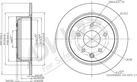 Advics B6R074B - Disque de frein cwaw.fr