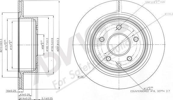 Advics B6R107B - Disque de frein cwaw.fr