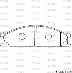 Advics B1N010 - Kit de plaquettes de frein, frein à disque cwaw.fr