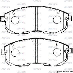 BENDIX 572346 - Kit de plaquettes de frein, frein à disque cwaw.fr