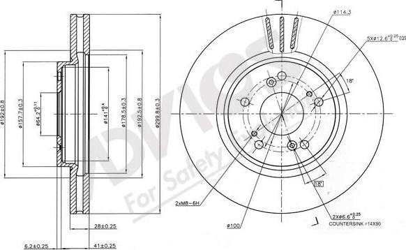 Advics C6F181B - Disque de frein cwaw.fr