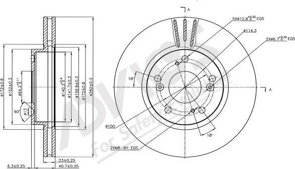 Advics C6F269B - Disque de frein cwaw.fr