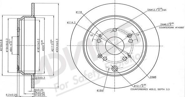 Advics C6R080B - Disque de frein cwaw.fr