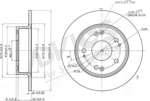 Advics C6R075B - Disque de frein cwaw.fr