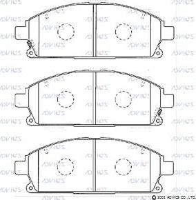 Advics C1N042 - Kit de plaquettes de frein, frein à disque cwaw.fr