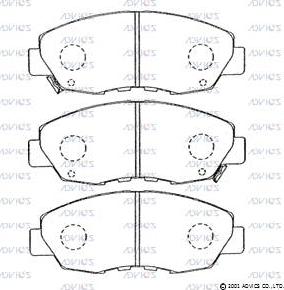 Advics C1N035 - Kit de plaquettes de frein, frein à disque cwaw.fr