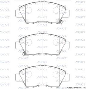 Advics C1N077 - Kit de plaquettes de frein, frein à disque cwaw.fr