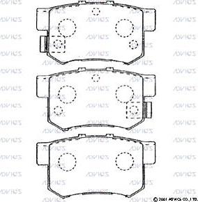 Advics C2N015 - Kit de plaquettes de frein, frein à disque cwaw.fr