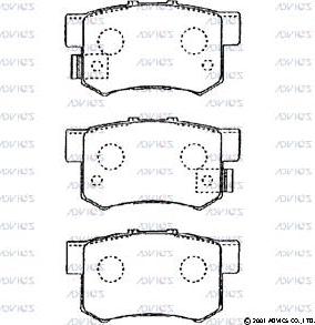 Advics C2N021 - Kit de plaquettes de frein, frein à disque cwaw.fr