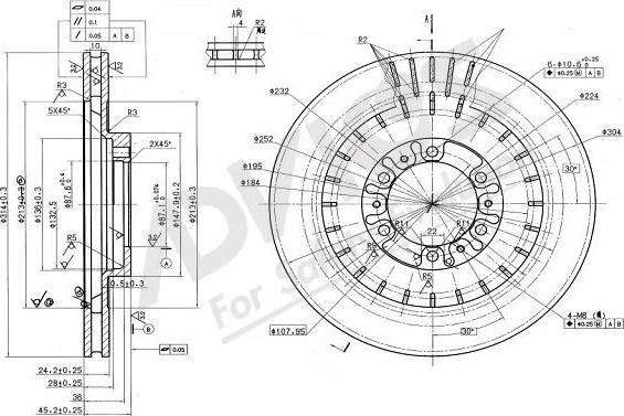 Advics D6F515B - Disque de frein cwaw.fr