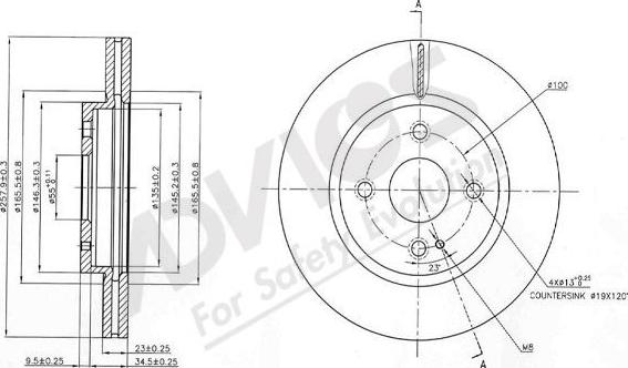 Advics E6F532B - Disque de frein cwaw.fr