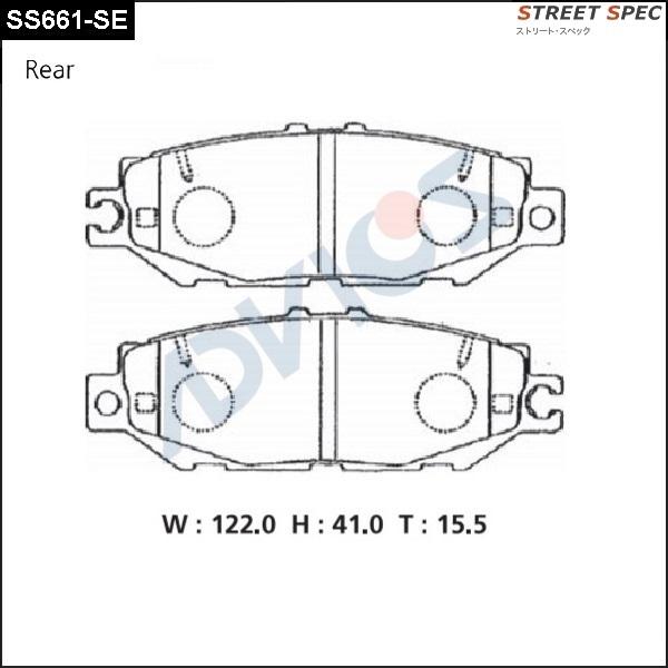 Advics SS661-SE - Kit de plaquettes de frein, frein à disque cwaw.fr