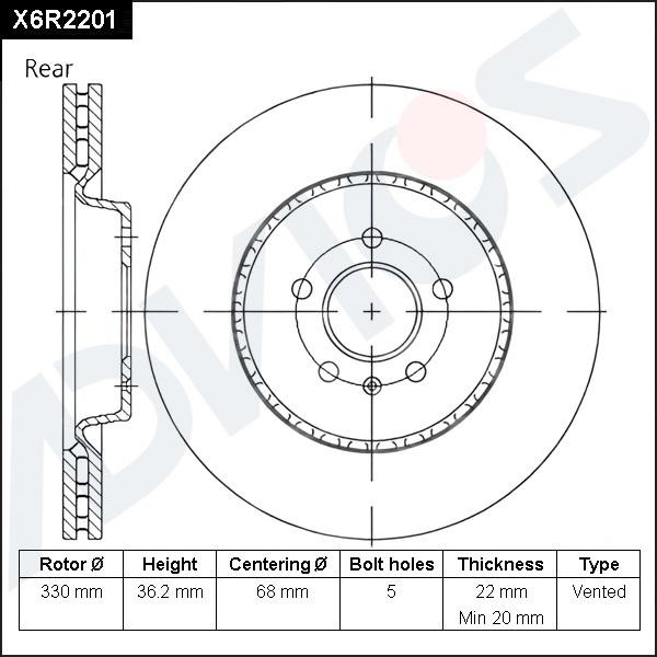 Advics X6R2201 - Disque de frein cwaw.fr