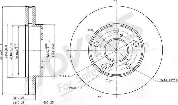 ADVICS-SEA A6F442 - Disque de frein cwaw.fr