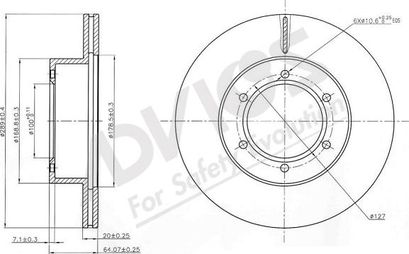 ADVICS-SEA A6F404 - Disque de frein cwaw.fr