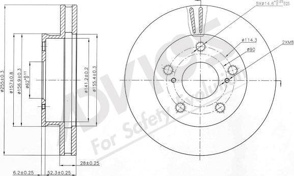 ADVICS-SEA A6F258 - Disque de frein cwaw.fr