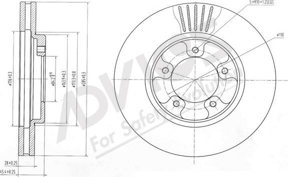 ADVICS-SEA A6F264 - Disque de frein cwaw.fr