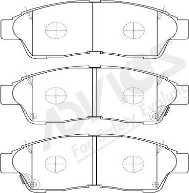 ADVICS-SEA A1N048Y - Kit de plaquettes de frein, frein à disque cwaw.fr