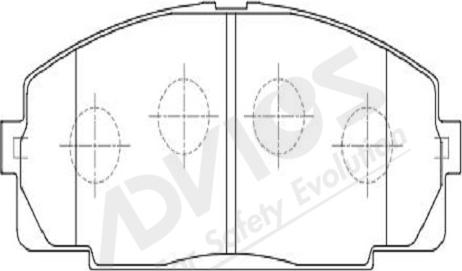 ADVICS-SEA A1N050Y - Kit de plaquettes de frein, frein à disque cwaw.fr