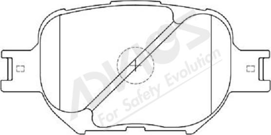 ADVICS-SEA A1N065Y - Kit de plaquettes de frein, frein à disque cwaw.fr