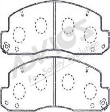 ADVICS-SEA A1N060 - Kit de plaquettes de frein, frein à disque cwaw.fr