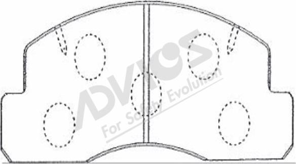 ADVICS-SEA A1N061 - Kit de plaquettes de frein, frein à disque cwaw.fr