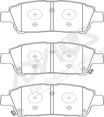 ADVICS-SEA A1N068Y - Kit de plaquettes de frein, frein à disque cwaw.fr