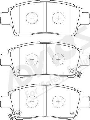 ADVICS-SEA A1N067Y - Kit de plaquettes de frein, frein à disque cwaw.fr