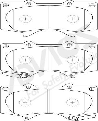 ADVICS-SEA A1N011Y - Kit de plaquettes de frein, frein à disque cwaw.fr