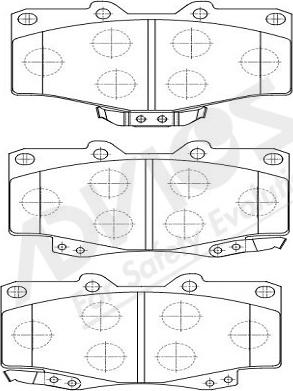 ADVICS-SEA A1N021Y - Kit de plaquettes de frein, frein à disque cwaw.fr