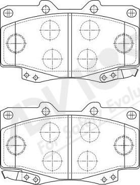 ADVICS-SEA A1N023Y - Kit de plaquettes de frein, frein à disque cwaw.fr