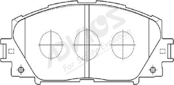 ADVICS-SEA A1N192Y - Kit de plaquettes de frein, frein à disque cwaw.fr