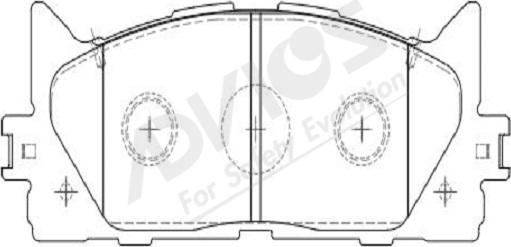 ADVICS-SEA A1N154Y - Kit de plaquettes de frein, frein à disque cwaw.fr