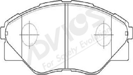 ADVICS-SEA A1N167Y - Kit de plaquettes de frein, frein à disque cwaw.fr