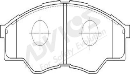 ADVICS-SEA A1N135Y - Kit de plaquettes de frein, frein à disque cwaw.fr