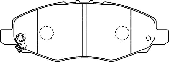 ADVICS-SEA A1N138 - Kit de plaquettes de frein, frein à disque cwaw.fr