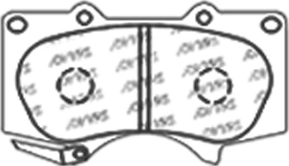 ADVICS-SEA A1N137 - Kit de plaquettes de frein, frein à disque cwaw.fr