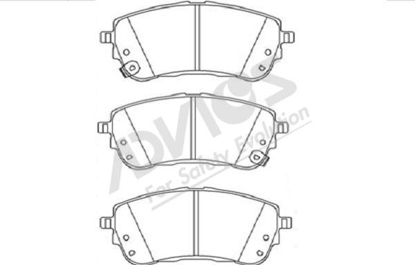 ADVICS-SEA A1N292 - Kit de plaquettes de frein, frein à disque cwaw.fr