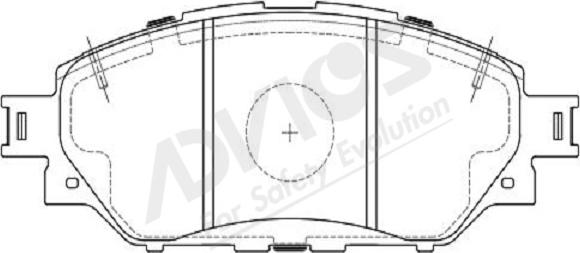 ADVICS-SEA A1N246Y - Kit de plaquettes de frein, frein à disque cwaw.fr