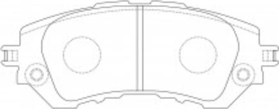 ADVICS-SEA A1N254 - Kit de plaquettes de frein, frein à disque cwaw.fr