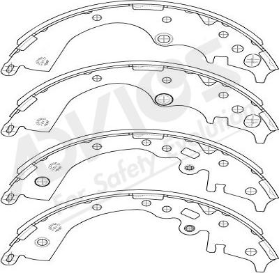 ADVICS-SEA A8N006Y - Jeu de mâchoires de frein cwaw.fr