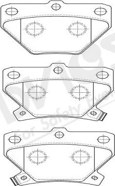 ADVICS-SEA A2N007Y - Kit de plaquettes de frein, frein à disque cwaw.fr