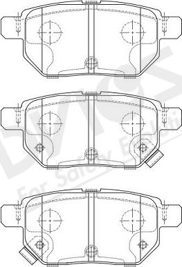 ADVICS-SEA A2N196Y - Kit de plaquettes de frein, frein à disque cwaw.fr