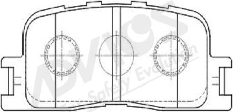 ADVICS-SEA A2N104Y - Kit de plaquettes de frein, frein à disque cwaw.fr