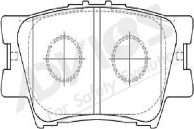 ADVICS-SEA A2N130Y - Kit de plaquettes de frein, frein à disque cwaw.fr