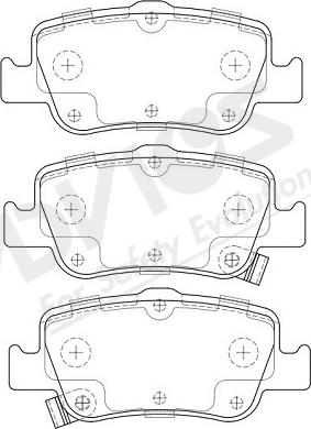 ADVICS-SEA A2N224Y - Kit de plaquettes de frein, frein à disque cwaw.fr