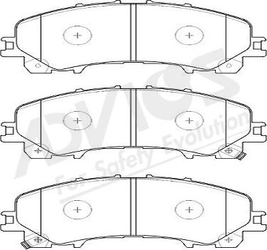 ADVICS-SEA B1N249Y - Kit de plaquettes de frein, frein à disque cwaw.fr